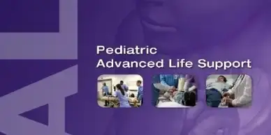 Pediatric Advanced Life Support Training Displayed on Purple Background